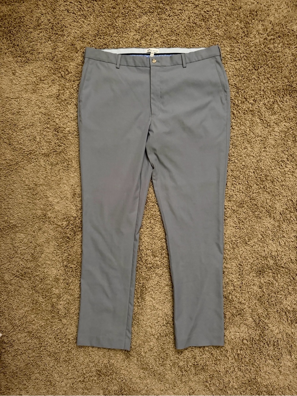 Peter Millar Crown Sport Raleigh Performance Pants London Gray 38x32 MA22EB77FB